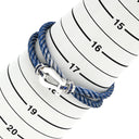 フレッド FRED フォース10 ラージモデル LM ブルージーン×ホワイトゴールド K18WG サファイア ステンレスケーブル ブレスレット ホワイトゴールド WG Au750 18K 18金 ブルージーン ブルーサファイア 二重 2連