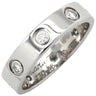 カルティエ Cartier ラブリング フルダイヤ ホワイトゴールド K18WG ダイヤモンド #48 リング 指輪 ミニラブ LOVE Ring ホワイトゴールド WG Au750 18K 18金 8P 8石 8粒 8号