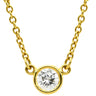 ティファニー Tiffany & Co バイザヤード シングルダイヤモンド ペンダント イエローゴールド K18YG ダイヤモンド ネックレス Au750 T&Co. 1石 1P エルサペレッティ