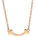 ティファニー Tiffany & Co Tスマイル ミニ ペンダント 62617721 ローズゴールド K18PG ネックレス T＆Co. T smile ピンクゴールド K18PG Au750 18K 18金