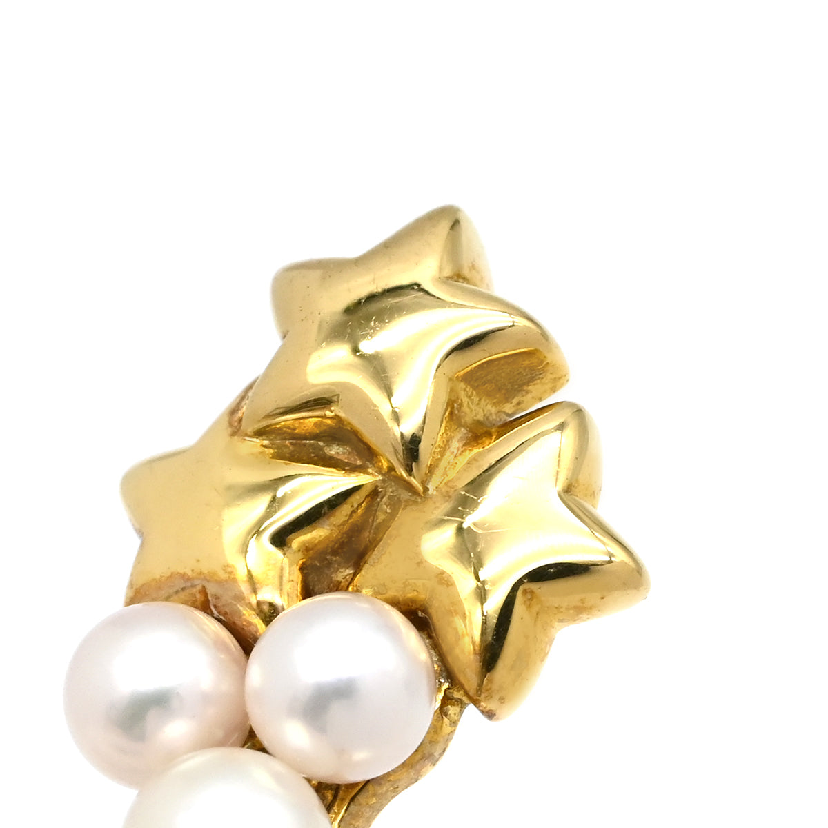 ミキモト MIKIMOTO パールブローチ イエローゴールド ブローチ 18K 18