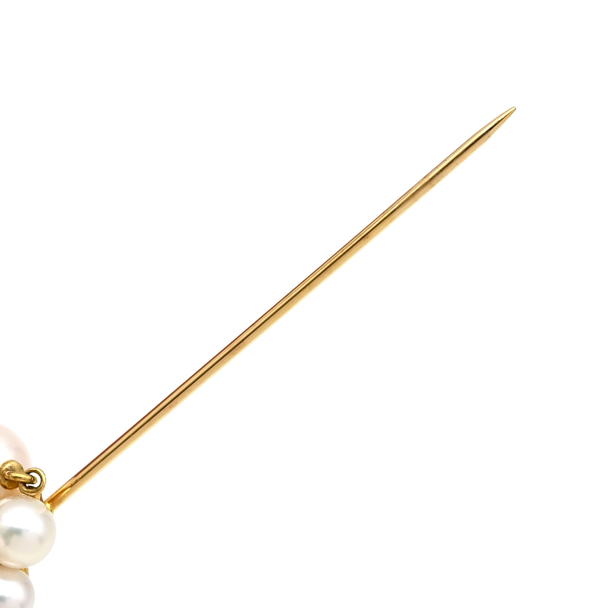 ミキモト MIKIMOTO パールブローチ イエローゴールド ブローチ 18K 18