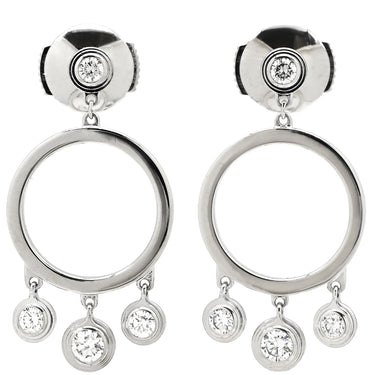 カルティエ Cartier ディアマンレジェ ダムール ダイヤ ホワイトゴールド K18WG ダイヤモンド ピアス 4P 4石 ダイヤモンド ブリリアントカット スイングピアス