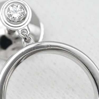 カルティエ Cartier ディアマンレジェ ダムール ダイヤ ホワイトゴールド K18WG ダイヤモンド ピアス 4P 4石 ダイヤモンド ブリリアントカット スイングピアス