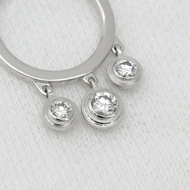 カルティエ Cartier ディアマンレジェ ダムール ダイヤ ホワイトゴールド K18WG ダイヤモンド ピアス 4P 4石 ダイヤモンド ブリリアントカット スイングピアス