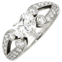 カルティエ Cartier バレリーナ ソリテール ハート ダイヤモンド プラチナシルバー Pt950 ダイヤモンド リング 指輪 PT ハートブリリアント 11号