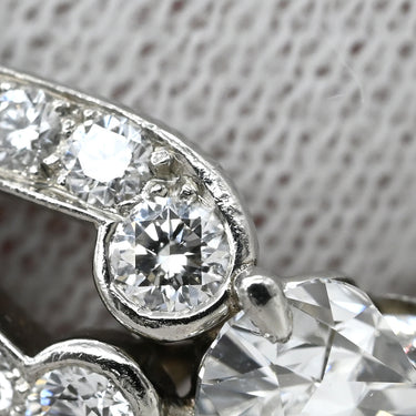 カルティエ Cartier バレリーナ ソリテール ハート ダイヤモンド プラチナシルバー Pt950 ダイヤモンド リング 指輪 PT ハートブリリアント 11号