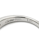 カルティエ Cartier バレリーナ ソリテール ハート ダイヤモンド プラチナシルバー Pt950 ダイヤモンド リング 指輪 PT ハートブリリアント 11号