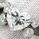 カルティエ Cartier バレリーナ ソリテール ハート ダイヤモンド プラチナシルバー Pt950 ダイヤモンド リング 指輪 PT ハートブリリアント 11号