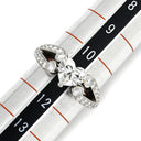 カルティエ Cartier バレリーナ ソリテール ハート ダイヤモンド プラチナシルバー Pt950 ダイヤモンド リング 指輪 PT ハートブリリアント 11号