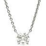 ハリーウィンストン Harry Winston ソリティア プラチナシルバー Pt950 ダイヤモンド ネックレス ラウンドブリリアントカット 1p 1粒 ペンダント 0.50ct