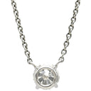 ハリーウィンストン Harry Winston ソリティア プラチナシルバー Pt950 ダイヤモンド ネックレス ラウンドブリリアントカット 1p 1粒 ペンダント 0.50ct