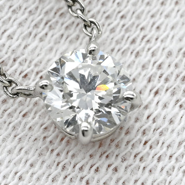ハリーウィンストン Harry Winston ソリティア プラチナシルバー Pt950 ダイヤモンド ネックレス ラウンドブリリアントカット 1p 1粒 ペンダント 0.50ct