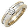 ブルガリ BVLGARI ビーゼロワン B-zero1 ワンポイントダイヤ ホワイトゴールド K18WG ダイヤモンド #52 リング 指輪 ホワイトゴールド WG 750 18K ソリテール 1P 1石 1粒 12号