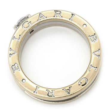 ブルガリ BVLGARI ビーゼロワン B-zero1 ワンポイントダイヤ ホワイトゴールド K18WG ダイヤモンド #52 リング 指輪 ホワイトゴールド WG 750 18K ソリテール 1P 1石 1粒 12号