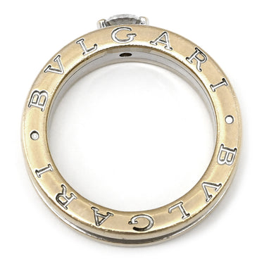 ブルガリ BVLGARI ビーゼロワン B-zero1 ワンポイントダイヤ ホワイトゴールド K18WG ダイヤモンド #52 リング 指輪 ホワイトゴールド WG 750 18K ソリテール 1P 1石 1粒 12号