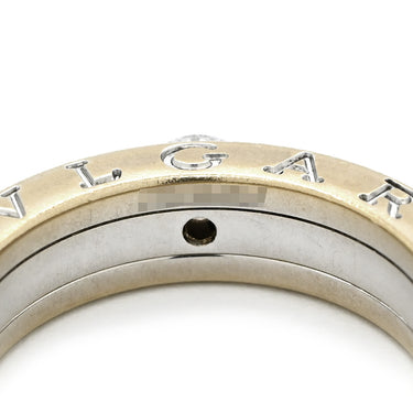 ブルガリ BVLGARI ビーゼロワン B-zero1 ワンポイントダイヤ ホワイトゴールド K18WG ダイヤモンド #52 リング 指輪 ホワイトゴールド WG 750 18K ソリテール 1P 1石 1粒 12号