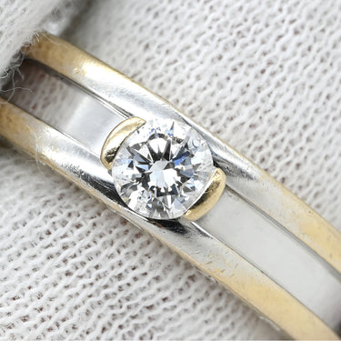 ブルガリ BVLGARI ビーゼロワン B-zero1 ワンポイントダイヤ ホワイトゴールド K18WG ダイヤモンド #52 リング 指輪 ホワイトゴールド WG 750 18K ソリテール 1P 1石 1粒 12号