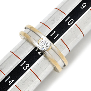 ブルガリ BVLGARI ビーゼロワン B-zero1 ワンポイントダイヤ ホワイトゴールド K18WG ダイヤモンド #52 リング 指輪 ホワイトゴールド WG 750 18K ソリテール 1P 1石 1粒 12号