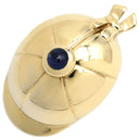 ピアジェ PIAGET 帽子モチーフ サファイア イエローゴールド K18YG サファイア ブローチ 750 18K ブルー 青 色石 ピンブローチ 1P キャップモチーフ