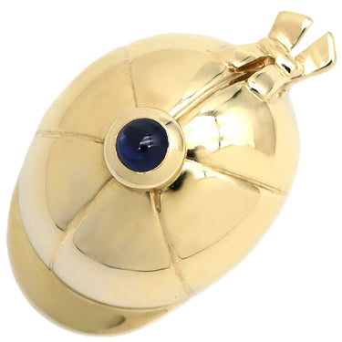 ピアジェ PIAGET 帽子モチーフ サファイア イエローゴールド K18YG サファイア ブローチ 750 18K ブルー 青 色石 ピンブローチ 1P キャップモチーフ