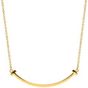 ティファニー Tiffany & Co Tスマイル ペンダント スモール イエローゴールド K18YG ネックレス T＆Co. T smile イエローゴールド K18YG Au750 18K 18金
