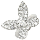 グラフ GRAFF ミニパヴェ バタフライ ダイヤモンド ホワイトゴールド K18WG ダイヤモンド リング 指輪 GRAFF ホワイトゴールド K18WG 蝶 マーキスカット 5.5号