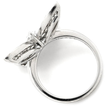 グラフ GRAFF ミニパヴェ バタフライ ダイヤモンド ホワイトゴールド K18WG ダイヤモンド リング 指輪 GRAFF ホワイトゴールド K18WG 蝶 マーキスカット 5.5号