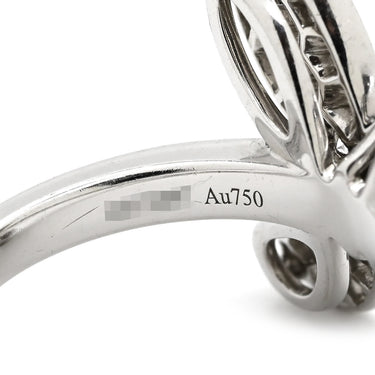 グラフ GRAFF ミニパヴェ バタフライ ダイヤモンド ホワイトゴールド K18WG ダイヤモンド リング 指輪 GRAFF ホワイトゴールド K18WG 蝶 マーキスカット 5.5号