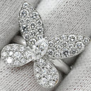 グラフ GRAFF ミニパヴェ バタフライ ダイヤモンド ホワイトゴールド K18WG ダイヤモンド リング 指輪 GRAFF ホワイトゴールド K18WG 蝶 マーキスカット 5.5号