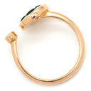 ルイヴィトン LOUIS VUITTON サンブロッサム ミニ Q9S80A ピンクゴールド×グリーン K18PG ダイヤモンド マラカイト #52(JP12) リング 指輪 1Pダイヤ AU750 18K マラカイト フラワー 花 グリーン 9.5号