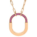 ティファニー Tiffany & Co ロック ミディアム ペンダント 73965950 ローズゴールド×ピンク K18PG ピンクサファイア ネックレス ピンクゴールド 750PG 18金 ピンクサファイア