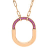 ティファニー Tiffany & Co ロック ミディアム ペンダント 73965950 ローズゴールド×ピンク K18PG ピンクサファイア ネックレス ピンクゴールド 750PG 18金 ピンクサファイア