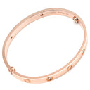 カルティエ Cartier LOVE ラブブレス ピンクゴールド K18PG ダイヤモンド #17 ブレスレット ピンクゴールド PG Au750 18K 18金 ハーフダイヤ 4P 4石 4粒 旧型