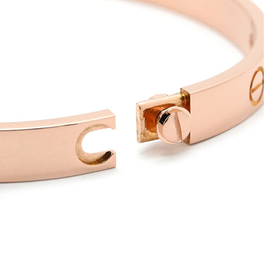 カルティエ Cartier LOVE ラブブレス ピンクゴールド K18PG ダイヤモンド #17 ブレスレット ピンクゴールド PG Au750 18K 18金 ハーフダイヤ 4P 4石 4粒 旧型