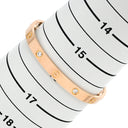 カルティエ Cartier LOVE ラブブレス ピンクゴールド K18PG ダイヤモンド #17 ブレスレット ピンクゴールド PG Au750 18K 18金 ハーフダイヤ 4P 4石 4粒 旧型