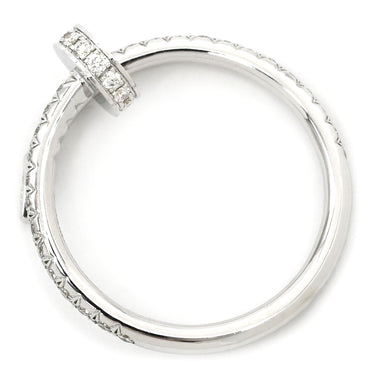 カルティエ Cartier ジュストアンクル SMリング ダイヤ ホワイトゴールド K18WG ダイヤモンド #52(JP12) リング 指輪 Au750 WG スモール セミパヴェ