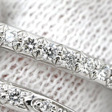 カルティエ Cartier ジュストアンクル SMリング ダイヤ ホワイトゴールド K18WG ダイヤモンド #52(JP12) リング 指輪 Au750 WG スモール セミパヴェ