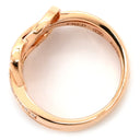 フレッド FRED シャンス アンフィニ ハーフ ダイヤモンド 4B0868 ピンクゴールド K18PG ダイヤモンド ＃48 リング 指輪 Au750 18K ダブルループ ミディアム 8.5号