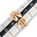 フレッド FRED シャンス アンフィニ ハーフ ダイヤモンド 4B0868 ピンクゴールド K18PG ダイヤモンド ＃48 リング 指輪 Au750 18K ダブルループ ミディアム 8.5号