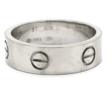 カルティエ Cartier ラブリング B4084700 ホワイトゴールド K18WG #57(JP17) リング 指輪 クラシックモデル LOVE Ring 750 18K WG 18金 16号