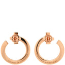 ティファニー Tiffany & Co Tワン フープ ダイヤ オープン ローズゴールド K18PG ダイヤモンド ピアス ピンクゴールド 750 18K 18金