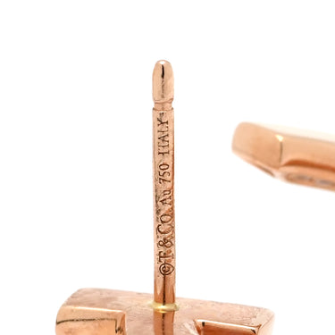 ティファニー Tiffany & Co Tワン フープ ダイヤ オープン ローズゴールド K18PG ダイヤモンド ピアス ピンクゴールド 750 18K 18金