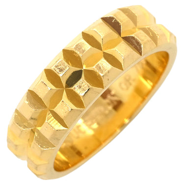 ブシュロン BOUCHERON キャトル クル ド パリ ミディアム イエローゴールド K18YG リング 指輪 イエローゴールド YG ポワントディアマン 2ロウ 2rows 8号