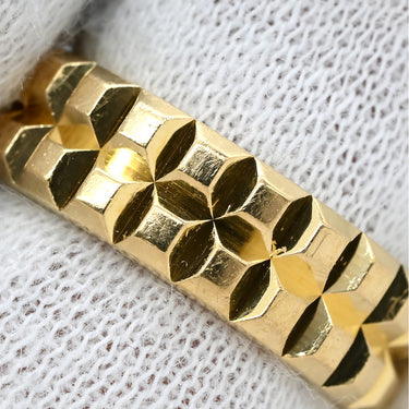 ブシュロン BOUCHERON キャトル クル ド パリ ミディアム イエローゴールド K18YG リング 指輪 イエローゴールド YG ポワントディアマン 2ロウ 2rows 8号