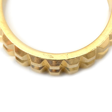 ブシュロン BOUCHERON キャトル クル ド パリ ミディアム イエローゴールド K18YG リング 指輪 イエローゴールド YG ポワントディアマン 2ロウ 2rows 8号