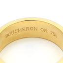 ブシュロン BOUCHERON キャトル クル ド パリ ミディアム イエローゴールド K18YG リング 指輪 イエローゴールド YG ポワントディアマン 2ロウ 2rows 8号