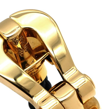 フレッド FRED フォース10 ラージモデル ブラック×イエローゴールド K18YG ステンレスケーブル ブレスレット イエローゴールド Au750 18K 18金 ステンレスケーブル