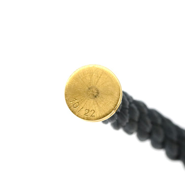 フレッド FRED フォース10 ラージモデル ブラック×イエローゴールド K18YG ステンレスケーブル ブレスレット イエローゴールド Au750 18K 18金 ステンレスケーブル