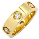 カルティエ Cartier ラブリング フルダイヤ イエローゴールド K18YG ダイヤモンド #60 リング 指輪 LOVE Ring イエローゴールド YG Au750 18K 18金 6P 6石 6粒 11号